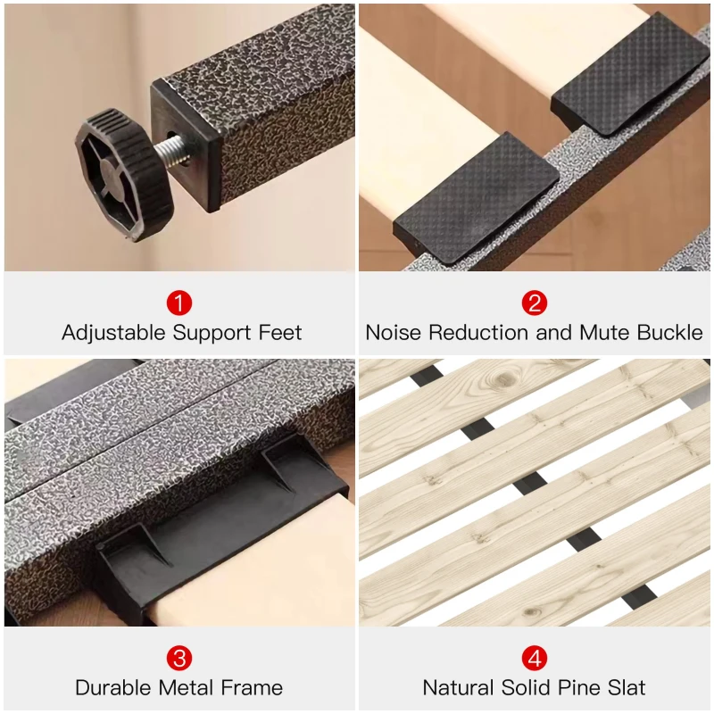 King Size Upholstered Platform Bed with Velvet Headboard, Metal & Solid Wood Frame, 97.5" L x 93" W x 42" H, Black