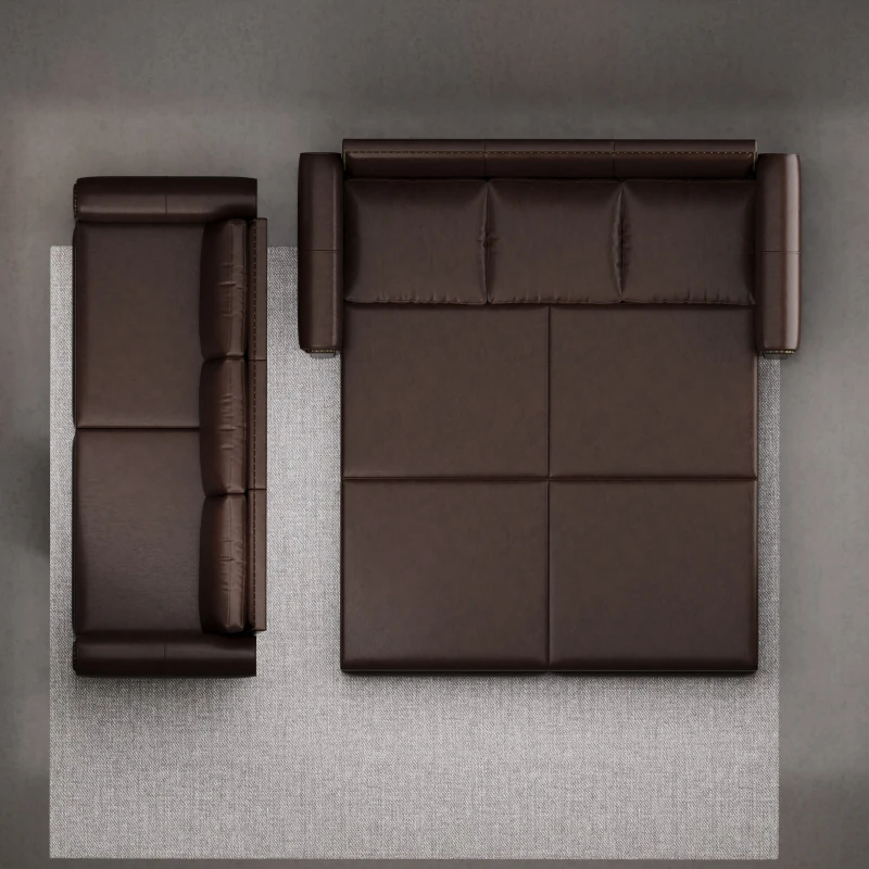 94" 3-in-1 Convertible Sleeper Sofa with Nailhead Trim & Rolled Arm, Chesterfield Sofa, Multi-Functional, 94" L x 35.5" W x 38.5" H, Dark Brown