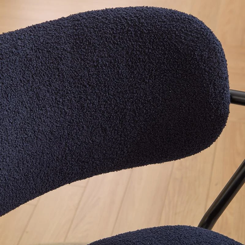 Height Adjustable Computer Chair with 360° Rotating Wheels, Ergonomic Backrest Support and Armrests, 26.5" L x 22" W x 33.5" H, Blue