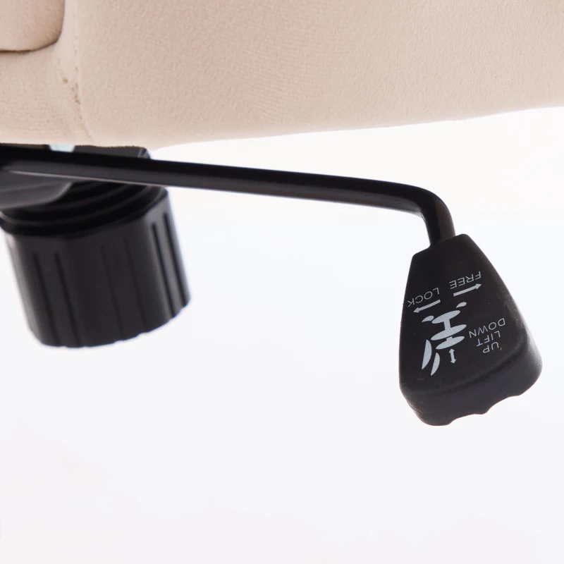 Adjustable Swivel Chair with Memory Foam Cushion and Lumbar Support, Ergonomic Office Chair with Silver Base, 25" L x 23" W x 38" H, khaki