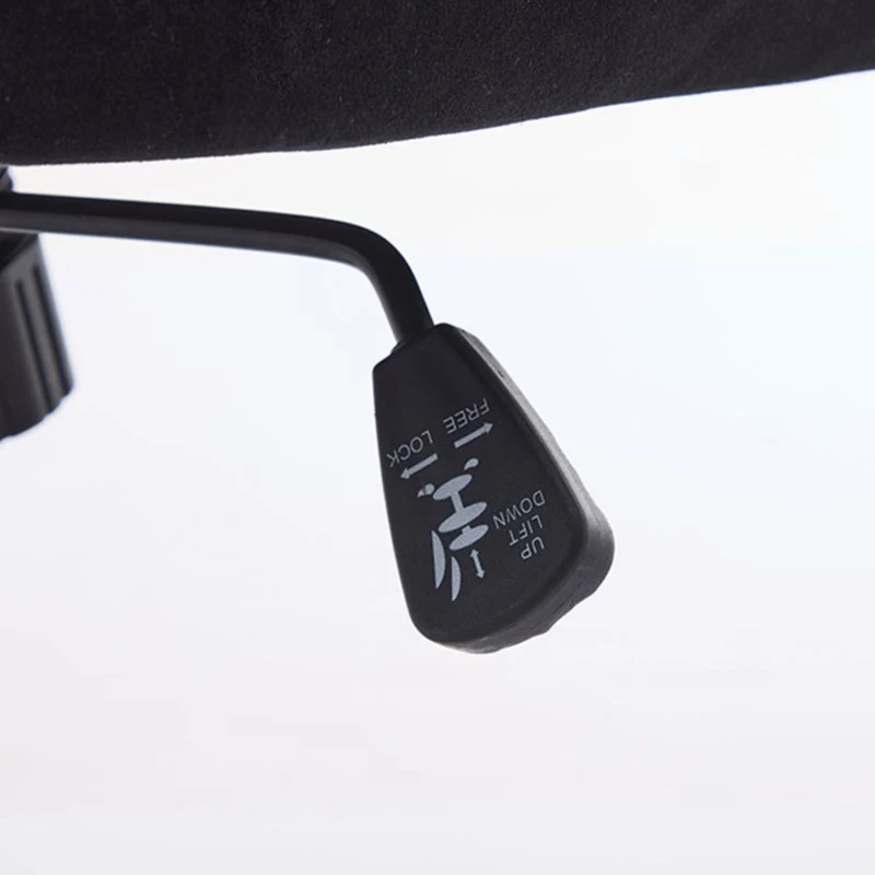 Adjustable Ergonomic Swivel Chair with Memory Foam Cushion and Lumbar Support, Office Chair with Silver Base, 25" L x 23" W x 38" H, Black