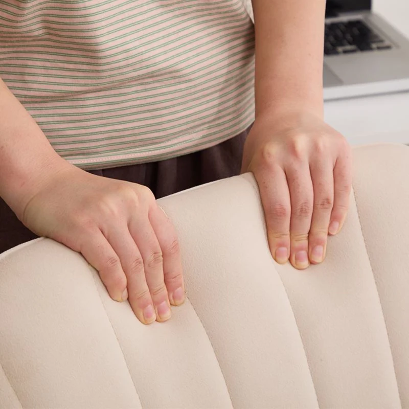 Adjustable Ergonomic Swivel Chair with Velvet Cushion and Golden Base, Office Chair, 25" L x 23" W x 38" H, khaki