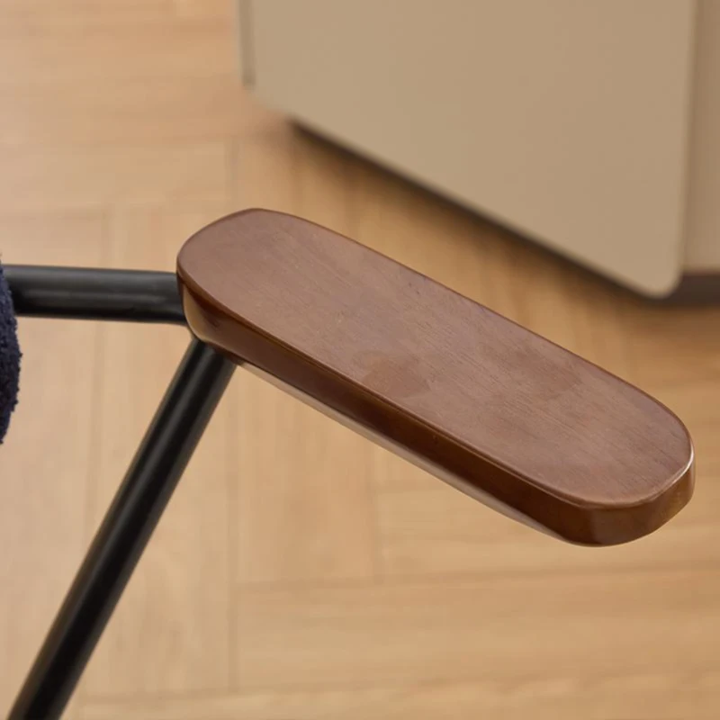 Height Adjustable Computer Chair with 360° Rotating Wheels, Ergonomic Backrest Support and Armrests, 26.5" L x 22" W x 33.5" H, Blue