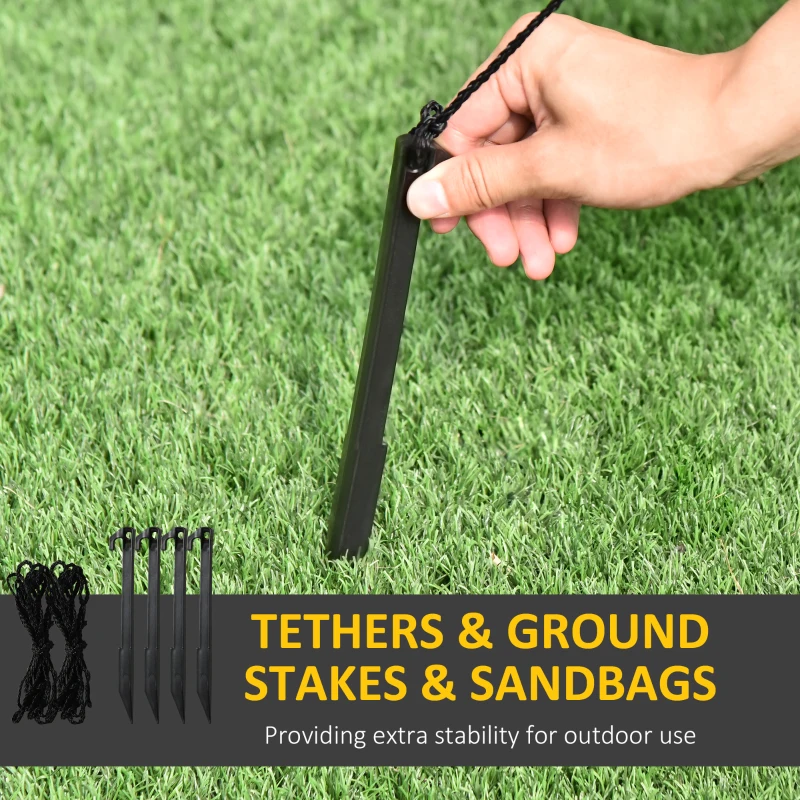 HOMCOM 6ft Inflatable Christmas Tree Decorations and Snowmen, Outdoor Blow-Up Yard Christmas Decor with LED Lights Display