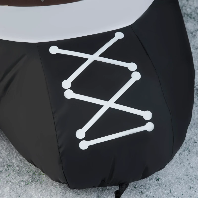 HOMCOM 8' Christmas Inflatables Outdoor Decorations Santa Claus Wearing Camouflage, Blow-Up Yard Christmas Decor with LED Lights Display