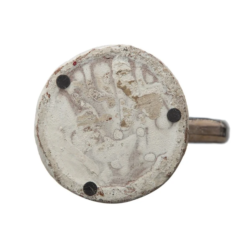 Ceramic Terracotta Pitcher with Vintage Design, Textural Finish, 9" L x 6" W x 14.5" H, Brown