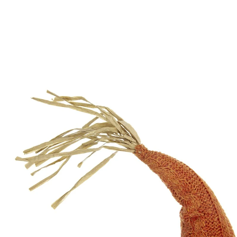 Set of 2 Fabric Sitting Gnomes with Maple Leaf Hat Table Decorations, Perfect Decor for Holiday Harvest and Thanksgiving, Orange Multicolor