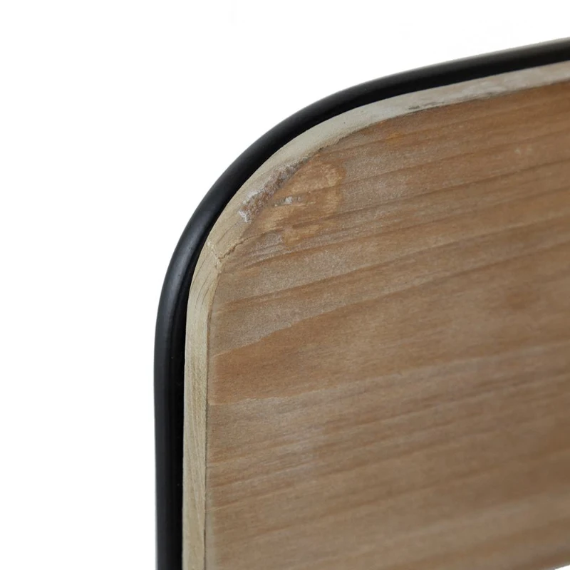 Vintage Farmhouse Charm Wall-Mounted Laundry Rack with Accordion Design, 3 Wooden Bars, 5 Hooks, for Towels and Delicates, Black Brown