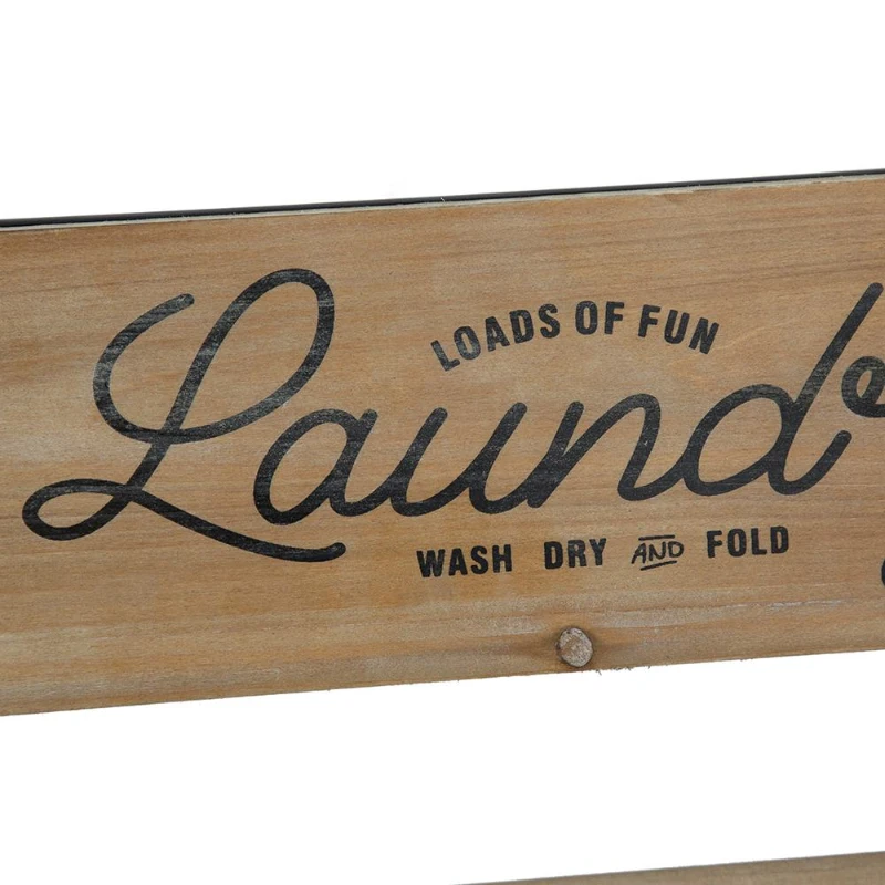 Vintage Farmhouse Charm Wall-Mounted Laundry Rack with Accordion Design, 3 Wooden Bars, 5 Hooks, for Towels and Delicates, Black Brown