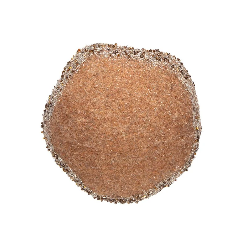 Set of 2 Mushroom Holiday Ornaments for Fall Festival and Thanksgiving, Farmhouse Design Table Decorations, 7" L x 7" W x 12" H, Beige+Light Brown