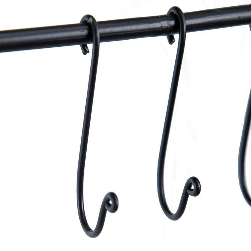 Vintage Farmhouse Charm Wall-Mounted Laundry Rack with Accordion Design, 3 Wooden Bars, 5 Hooks, for Towels and Delicates, Black Brown