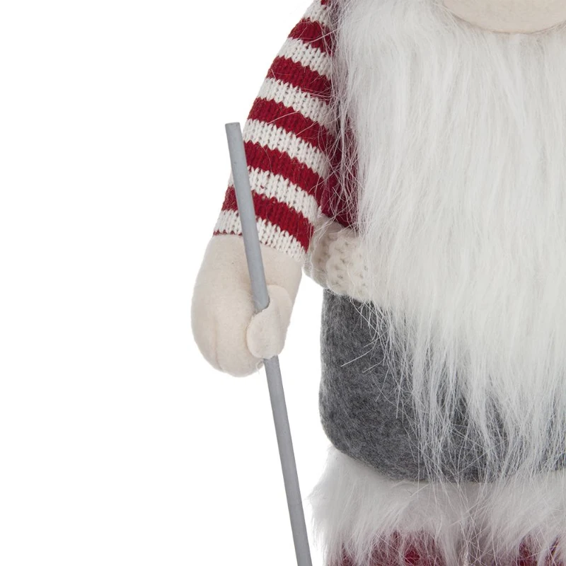 2 Piece Christmas Gnomes Decorations with Whimsical Design, Holiday Table Ornaments, 6" L x 4.5" W x 15" H, Multicolor