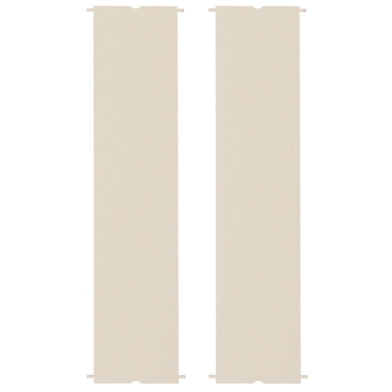 Outsunny 2 Pcs UV Protection Pergola Replacement Canopy, Pergola Shade Cover, Easy to Install, for 10' x 10' Pergola, Khaki