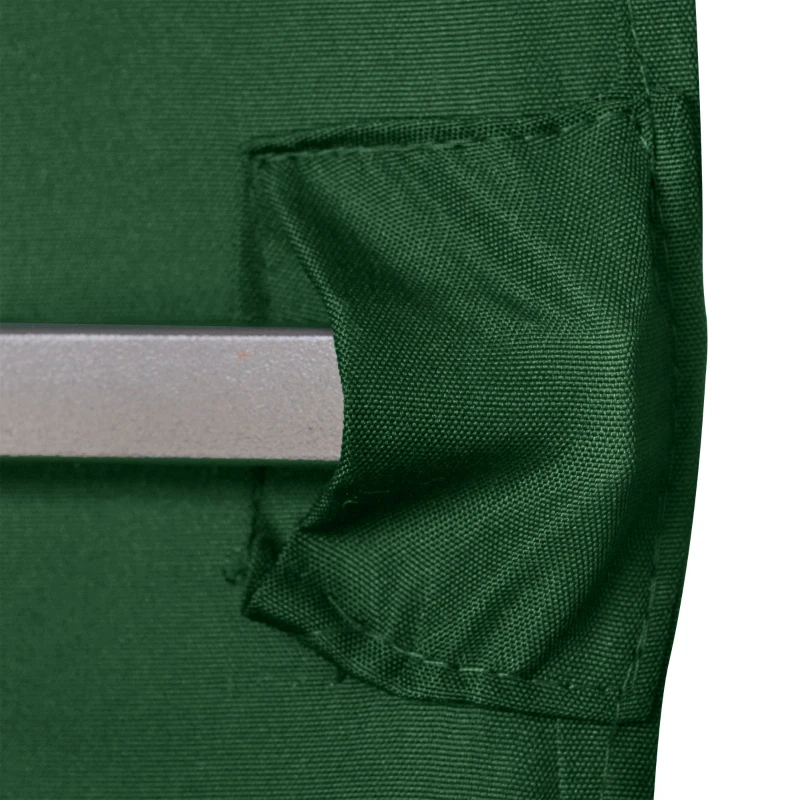 Outsunny 10' x 10' Square Gazebo Canopy Replacement UV Protected Top Cover Sun Shade Green