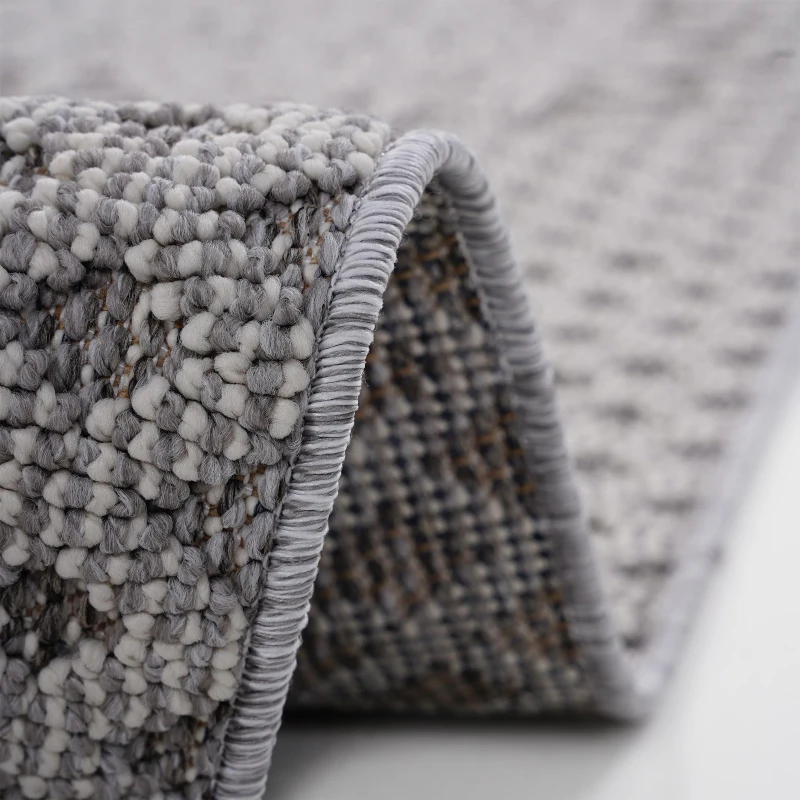 8x10 Stain Resistant Medallion Area Rug with Medium Pile, Easy Maintenance, Kid and Pet-Friendly Carpet, 120" L x 93" W x 0.3" H, Gray+White