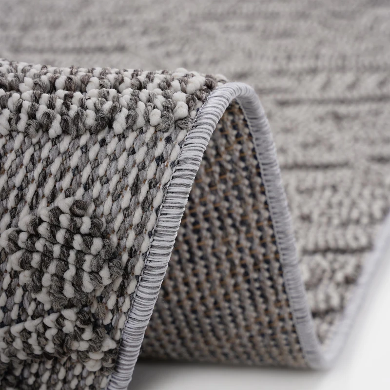 2x8 Indoor Outdoor Stain Resistant Area Rug with Medium Pile, Easy Maintenance, Kid and Pet-Friendly Carpet, 96" L x 26" W x 0.3" H, White