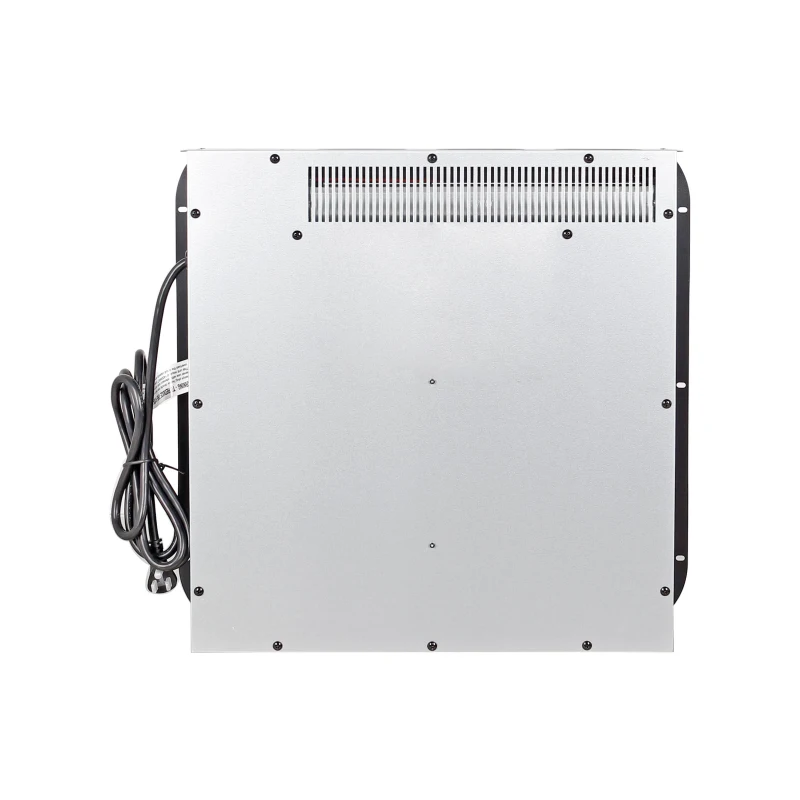 18" CSA/UL Certified Electric Fireplace Insert with Log Set and Realistic Flame, Ultra-Thin Heater with Overheating Protection, Antique Black