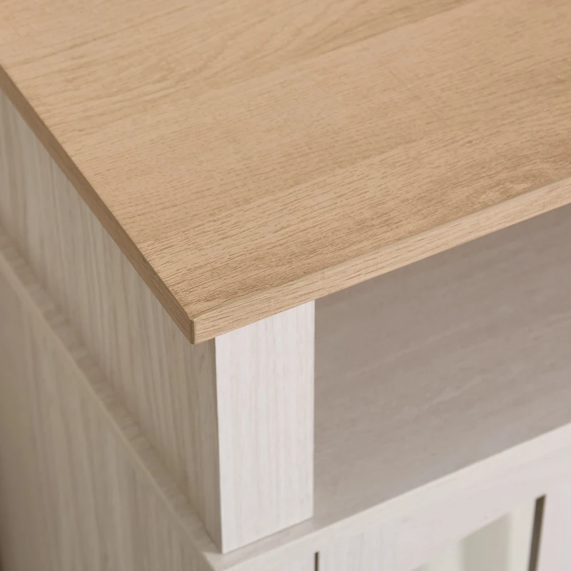 58" Entertainment Center with 23" Electric Fireplace, Glass Doors, TV Stand with Storage for TVs up to 70 Inch, 58" L x 15.5" W x 32" H, White