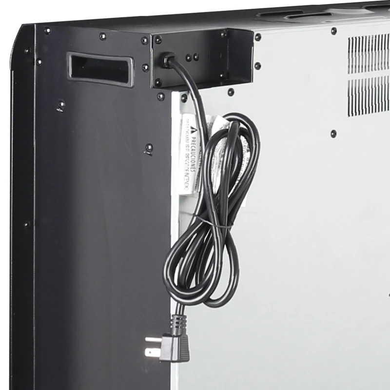 28" Infrared Electric Fireplace Insert with Touch Panel, Smokeless Firebox Heater with Trim Kit, Adjustable Brightness, Antique Black