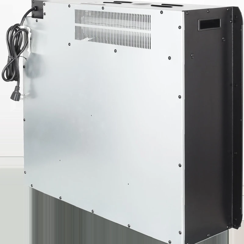 28" Infrared Electric Fireplace Insert with Touch Panel, Smokeless Firebox Heater with Trim Kit, Adjustable Brightness, Antique Black