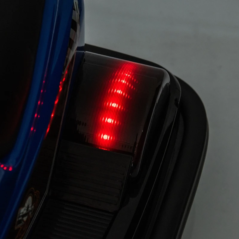 12V Kids Ride On Bumper Car with 360° Rotation, Sound Effects, 4-Wheel Waterfall Lights, Toy Car for Ages 3-5, 30" L x 21" W x 19" H, Blue