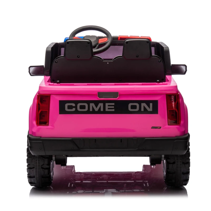 24V 2-Seater Kids Ride On Electric Pickup with Parent Control, Ride On Car with Safety Belts and Adjustable Speed, for Ages 3+, Rose Red