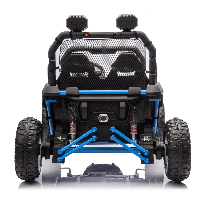 24V 2-Seater 4-Wheel Kids Ride On UTV with Parent Control, Ride on Toys with 400W Power, Speeds 3.73-4.97 MPH, for Ages 3+, Blue