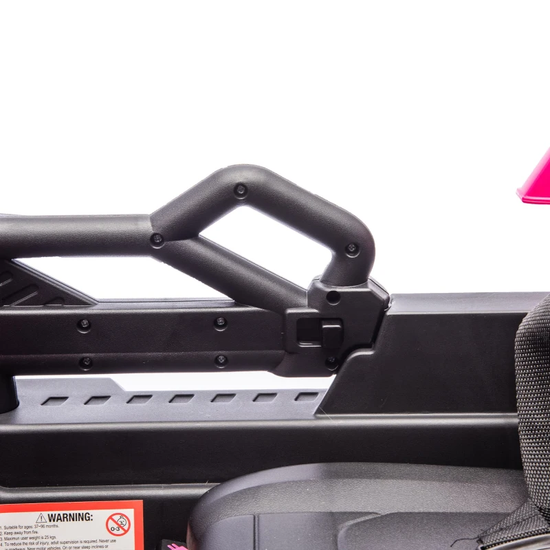 12V Kids Ride-On Dump Truck with Parent Control, Electric Dump Bed, Rear-Wheel Suspension, Bluetooth, Adjustable Speed, for Ages 3-5, Pink