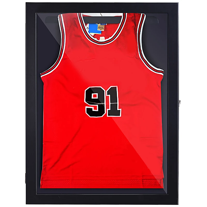 HomCom 24" x 32" Sports Jersey Memorabilia Shadow Box Frame Display Case