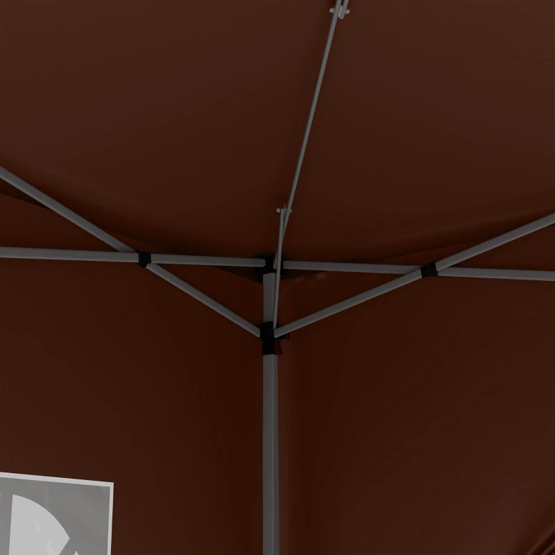 Outsunny 10’ x 10’ Pop Up Gazebo Canopy Party Tent with Sidewalls and Storage Bag