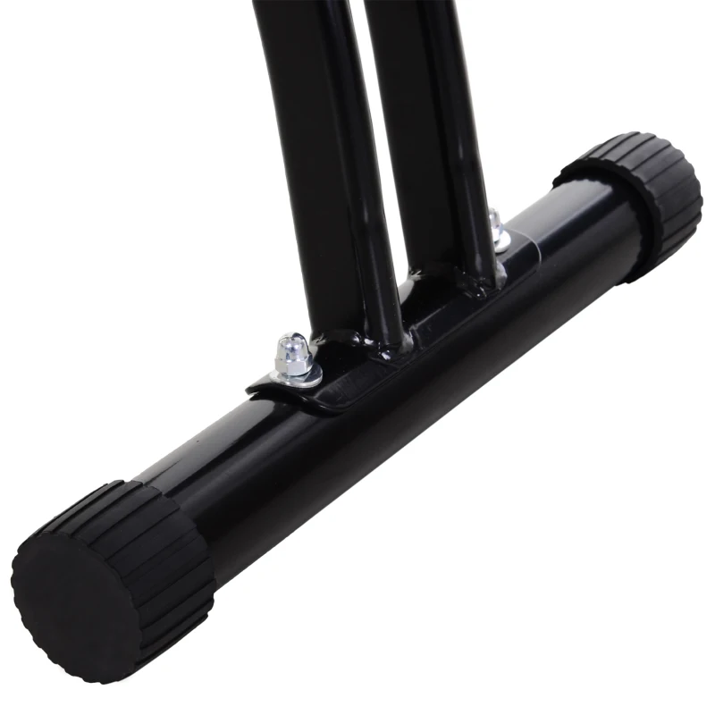 Soozier Exercise Bike Folding Upright Recumbent Stationary Cycling w/ Resistance Band