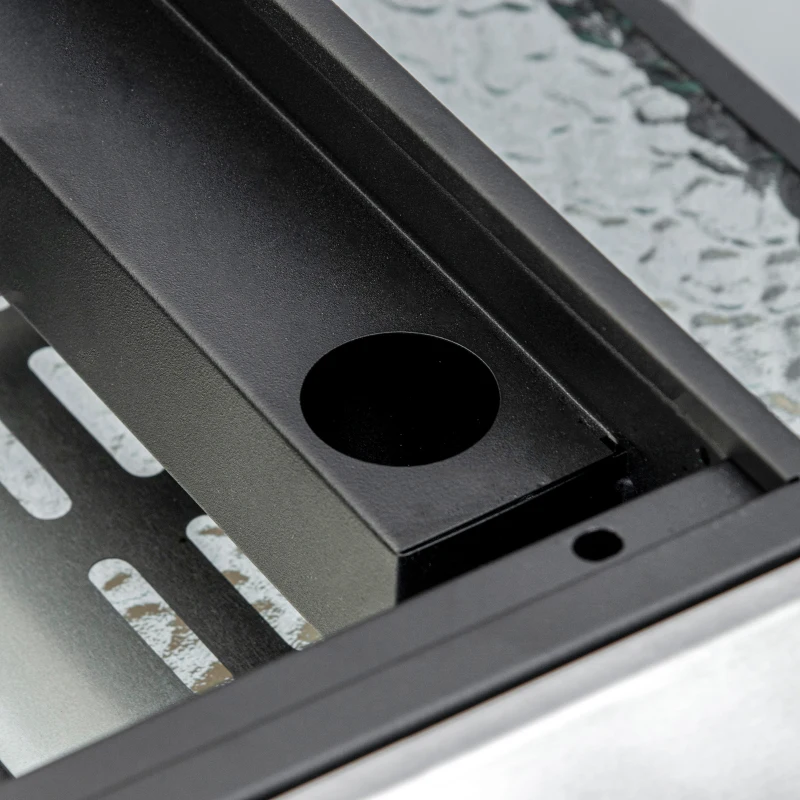 Outsunny 2 Burner Liquefied Gas Grill, Portable Tabletop BBQ Grill, for Camping, Picnic, Silver