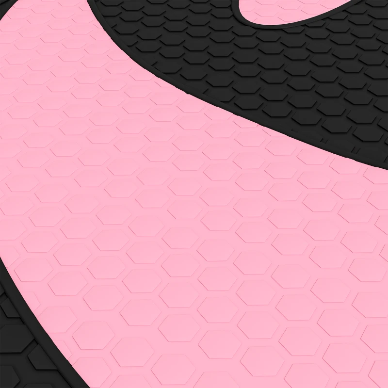 Soozier Adjustable Aerobic Stepper, Exercise Step Platform, Step Exercise Trainer, Workout Fitness Yoga Risers, 4"-6"-8", Pink