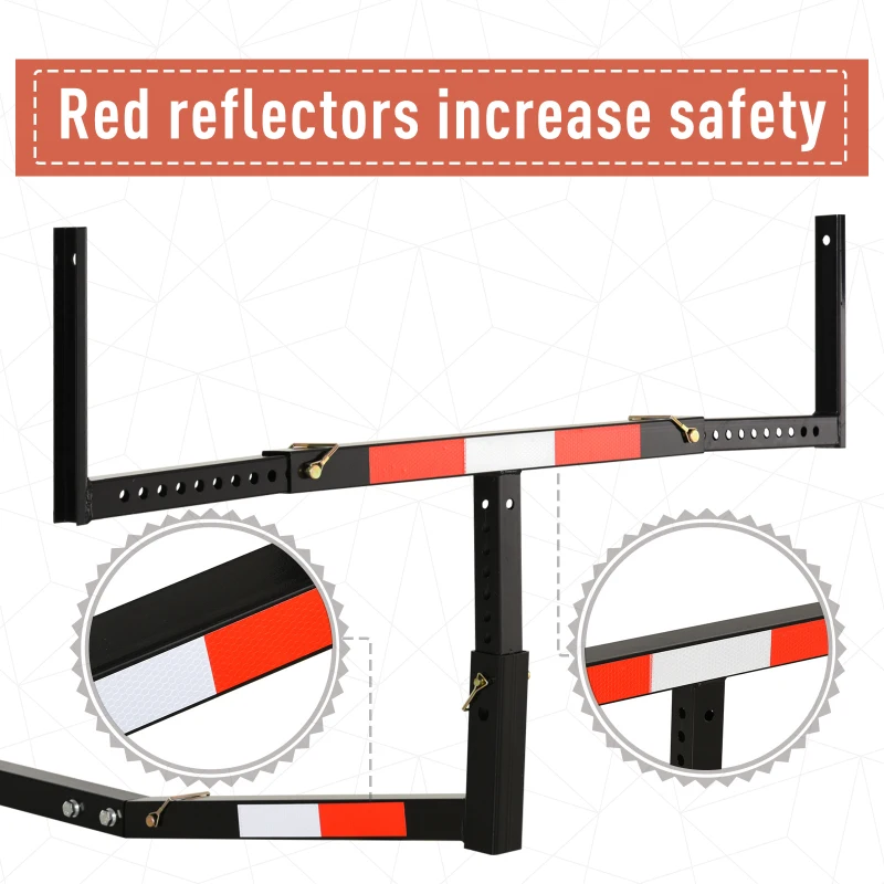 Soozier Suspended Truck Bed Extender with Adjustable Width and Height For Ladder, Rack, Canoe, Kayak, Long Pipes and Lumber