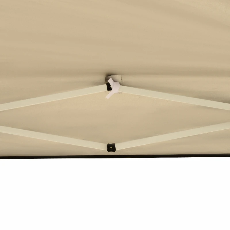 Outsunny 10 x 10ft Folding Pop Up Tent Outdoor Gazebo Canopy with Carrying Bag, Black