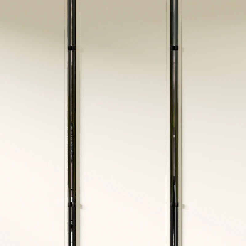 Outsunny 6 Panel Folding Room Divider, UV30+ Privacy Screen, Indoor Outdoor Privacy Panel with Stable Base, Beige