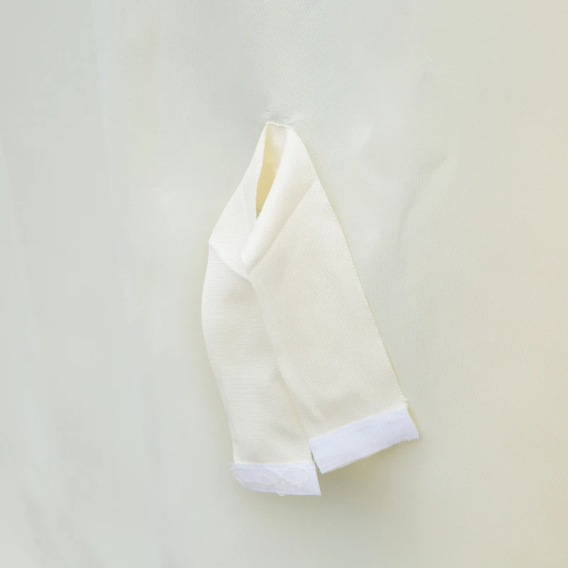 Outsunny 10' x 13' Patio Gazebo, Aluminum Frame Double Roof Outdoor Gazebo Canopy Shelter with Netting & Curtains, Cream White