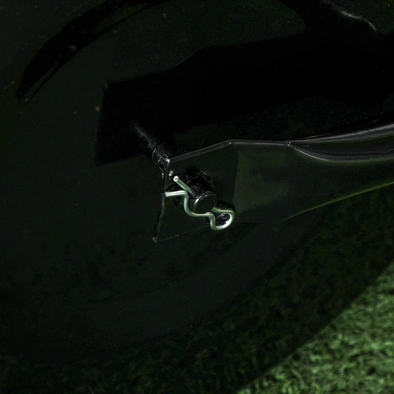 Outsunny 20-Inch Push/Tow Behind Lawn Roller Filled with 10 Gal Water or Sand for Flattening Sod in the Garden, Black