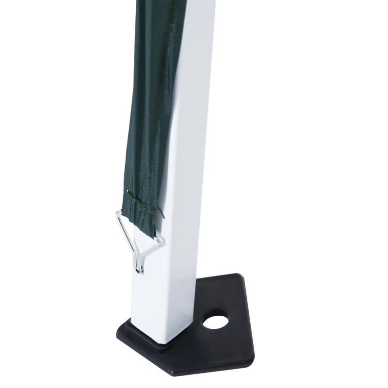 Outsunny 8' x 8' Pop Up Canopy, Outdoor Foldable Tent, Portable Canopy Tent with Carrying Bag for Camping, Party, Picnic, Green