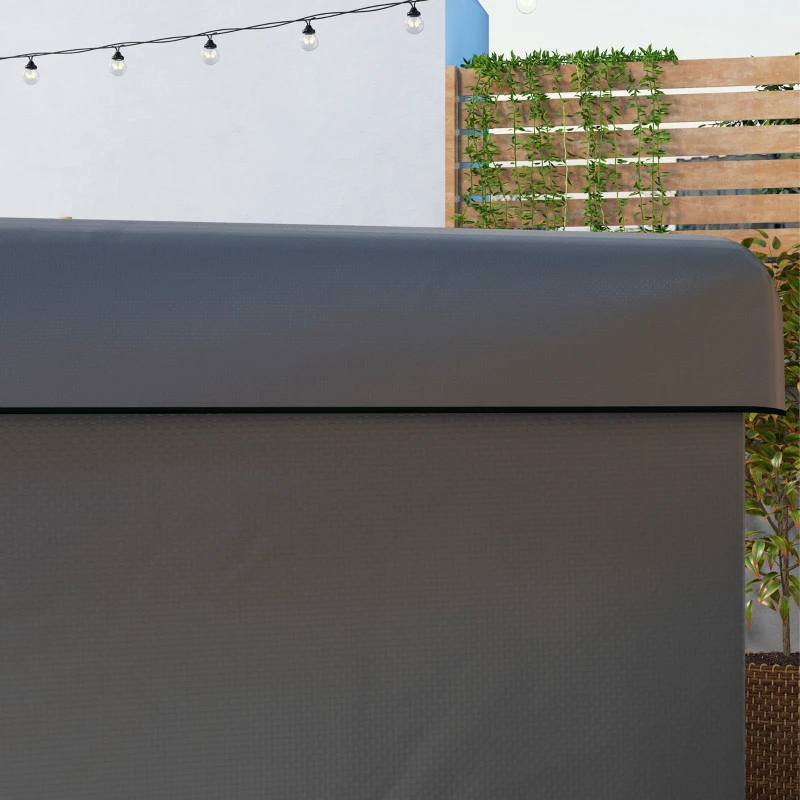 Outsunny 3-Seater Patio Swing Cover, Outdoor Garden Furniture Protection Hammock Glider Cover, Waterproof Dustproof Windproof, 85" x 61" x 59", Dark Grey