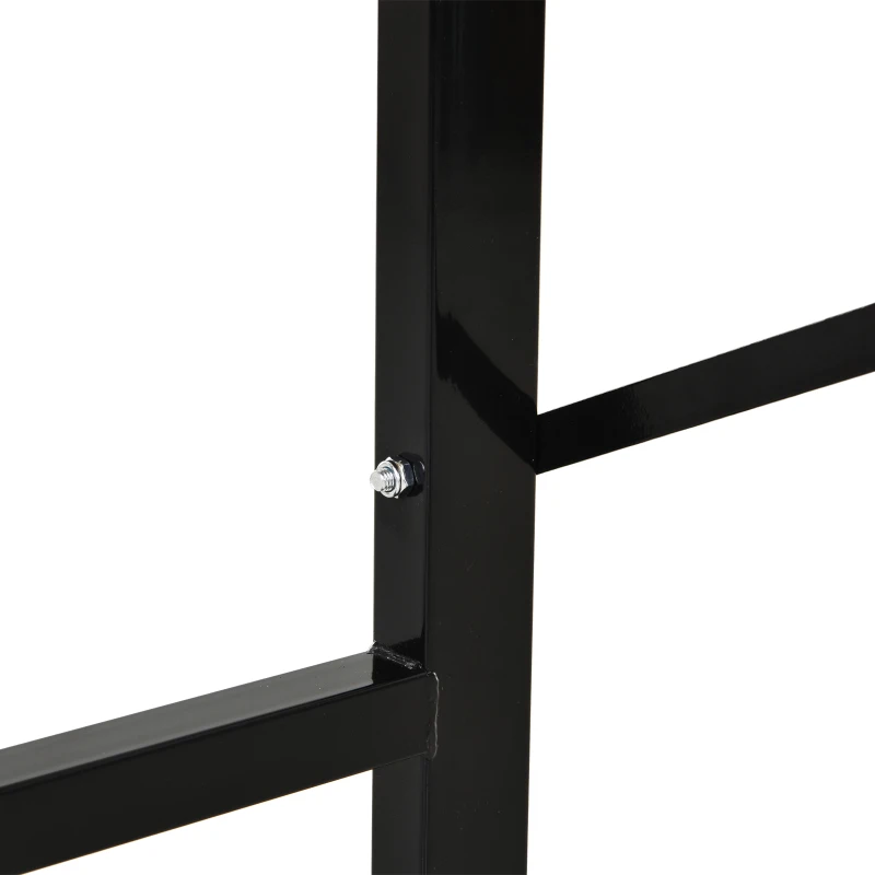 HOMCOM 46" Workbench Table Fir Wood Top, Heavy-Duty Steel X-Shape Bracket Work Table High Stability Workstation, Easy Assembly for Garage Kitchen Office