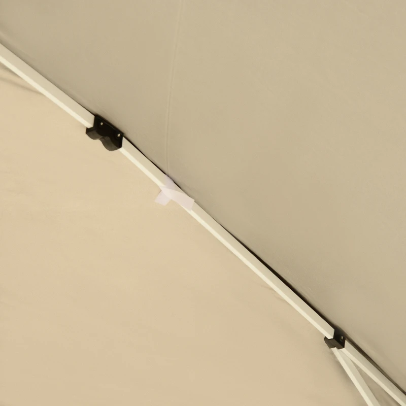 Outsunny 10 x 10ft Folding Pop Up Tent Outdoor Gazebo Canopy with Carrying Bag, Black