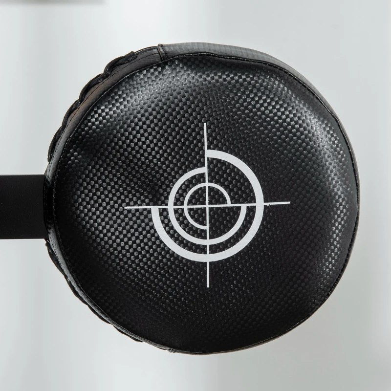 Soozier Boxing Speed Trainer with Stand, Reaction Bar Challenge, Reflex Bag, 64-81in Adjustable Height, Red and Blue