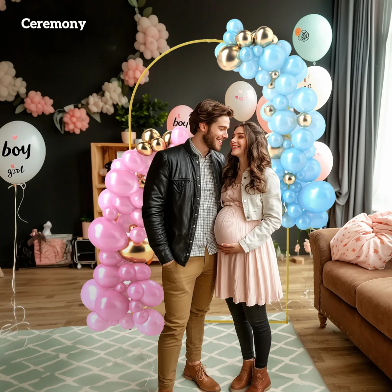 Outsunny 7FT x 4FT Gold Wedding Arch with U-shaped stakes for Birthday Parties, Bridal Showers, Graduation, and Ceremony