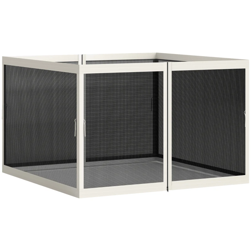 Outsunny Gazebo Mosquito Netting, Replacement Mosquito Netting with Zippers for 10' x 10' Pop-Up Canopy Tent (Mosquito Net Only)