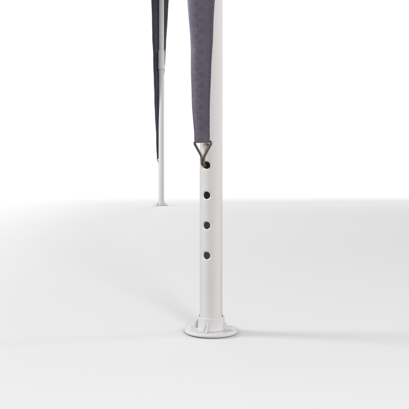 Outsunny 10x10ft Party Tent Portable Gazebo, Folding Garden Canopy Event Shelter Outdoor Sunshade Dark Blue