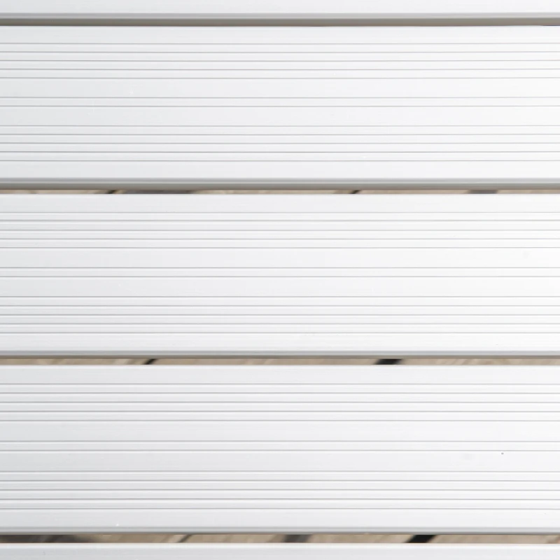 Outsunny 4FT Folding Aluminium Picnic Table Portable Camping BBQ Table Roll Up Top Mesh Layer Rack with Carrying Bag Silver