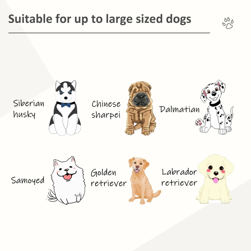 PawHut Heavy Duty Dog Crate w/ Wheels, Openable Top, Removable Tray, Bowl, for All-Sized Dogs, 42.5" x 29" W x 35"