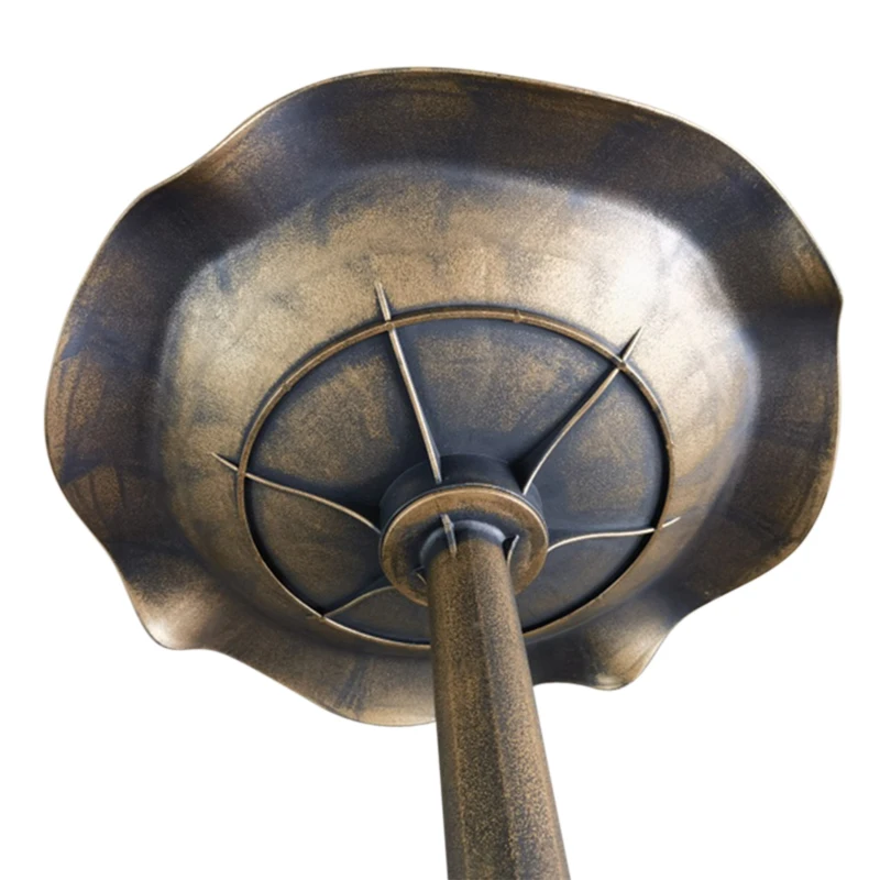 Outsunny Bird Bath for Outdoors, 28" Height Birdbath with Lotus Leaf Basin, Bird Feeder with Stand for Garden, Yard, Bronze