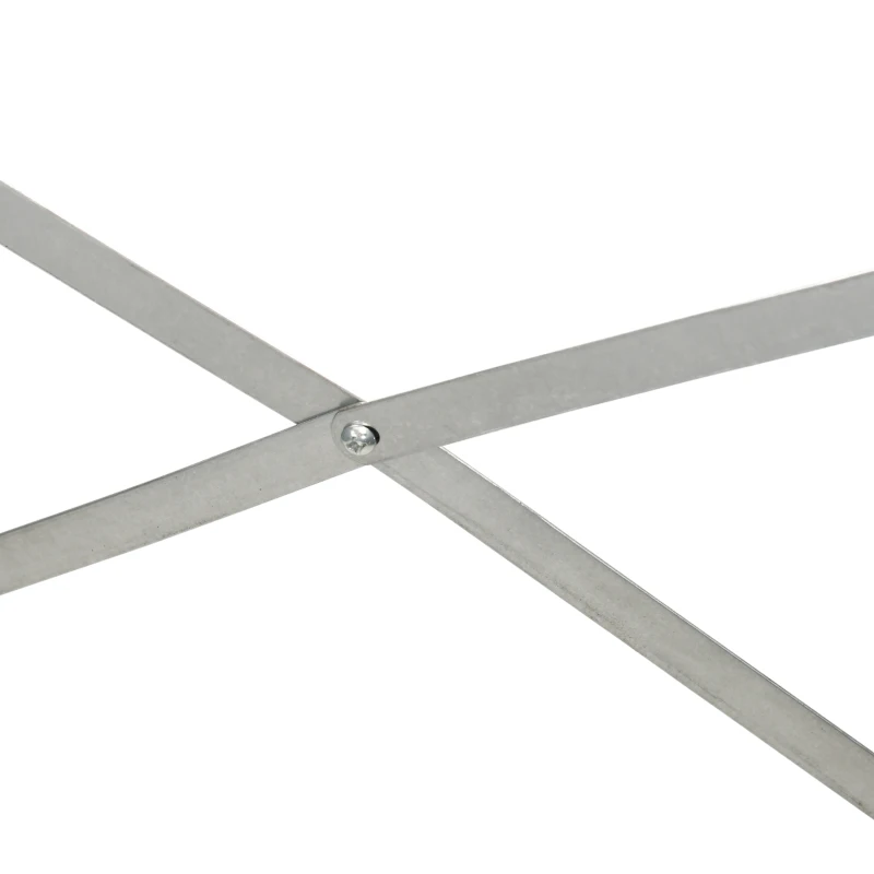 Outsunny Galvanized Raised Garden Bed, Steel Outdoor Planters with Reinforced Rods, 71" x 35" x 23", Light Grey